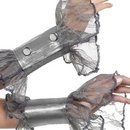 Manchettes dentelle grise femme