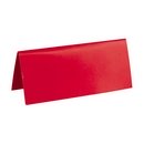 10 Marque-places rectangulaires rouges