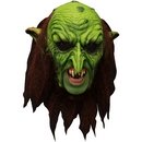 Masque 3/4 lutin vert effrayant avec dentier