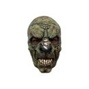 Demi-masque monstre vert terrifiant adulte