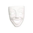Masque théâtre souriant blanc adulte
