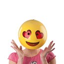 Masque smiley amoureux adulte