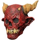 Masque squelette de la mort rouge