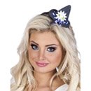 Mini chapeau avec fleur bavarois femme