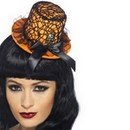 Mini chapeau tête de mort femme Halloween