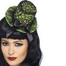 Mini chapeau tête de mort femme Halloween