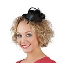 Mini chapeau noir femme