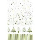Nappe en rouleau papier damassé Sapins graphiques