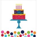 Nappe plastique Gâteau d\'anniversaire 137 X 274 cm