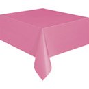 Nappe rectangulaire rose en plastique