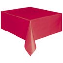 Nappe rectangulaire rouge en plastique