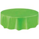 Nappe ronde en plastique vert citron