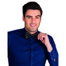 Noeud papillon noir brillant adulte