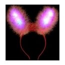 Oreilles de lapin roses LED