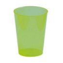 6 verres en plastique rigide vert kiwi 30 cl