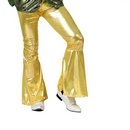 Pantalon disco homme or