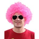 Perruque afro/clown rose standard adulte