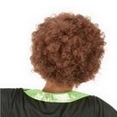 Perruque afro marron adulte