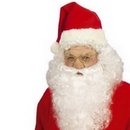 Perruque avec barbe Père Noël adulte