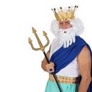 Perruque blanche dieu de la mer homme