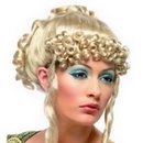 Perruque blonde de déesse grecque femme