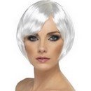 Perruque cabaret courte blanche femme