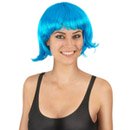 Perruque courte bleu aqua femme