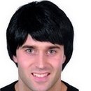 Perruque courte moderne noire homme