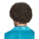 Perruque disco marron homme