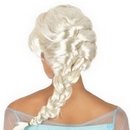 Perruque femme blonde avec tresse