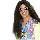 Perruque hippie adulte