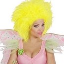 Perruque jaune fluo adulte