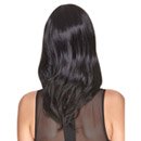 Perruque luxe noire mi-longue femme - 170g