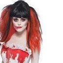 Perruque manga brune femme Halloween