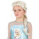 Perruque tressée blonde princesse fille
