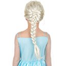 Perruque tressée blonde princesse fille