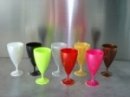 6 verres à vin design plastique rigide transparent 15 cl