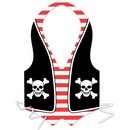Tablier plastique homme pirate