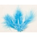 20 plumes de décoration turquoise