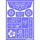 Pochoir de maquillage réutilisable Fleurs Grim Tout