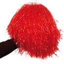 Pompon rouge métallique