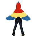 Poncho à capuche perroquet enfant