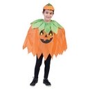 Poncho citrouille enfant Halloween