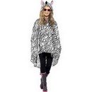 Poncho zèbre adulte