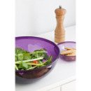 4 coupelles en plastique rigide aubergine 40 cl