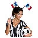 Serre-tête drapeaux supporter France adulte
