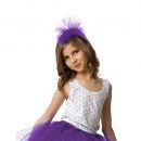 Serre-tête noeud en tulle violet