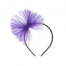 Serre-tête noeud en tulle violet