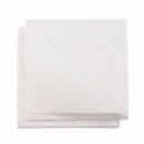 50 serviettes carrées micro gaufrée double épaisseur blanc 38 cm