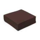 900 serviettes cocktail papier microgaufré double épaisseur chocolat 25 cm